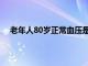 老年人80岁正常血压是多少（80老年人血压正常范围）