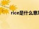 rice是什么意思（nice是什么意思）