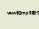 wav和mp3哪个音质好（wav和mp3）