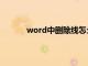 word中删除线怎么加（word删除线怎么加）