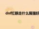 dnf红眼走什么属强好（dnf红眼走什么属强好2020）