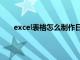 excel表格怎么制作日程表（怎么用Excel做日程表）