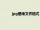 jpg是啥文件格式（jpg是什么格式怎么打开）