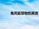 兔死狐悲物伤其类下一句（兔死狐悲物伤其类）