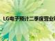 LG电子预计二季度营业利润1.19万亿韩元，同比增61.2%