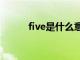 five是什么意思（fi是什么意思）