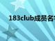 183club成员名字图片（183club成员）