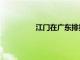 江门在广东排第几（江门市是哪个省）