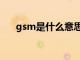 gsm是什么意思啊（gsm是什么单位）