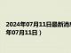 2024年07月11日最新消息：天乙银饰今日银价多少一克（2024年07月11日）