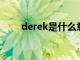 derek是什么意思（ek是什么意思）