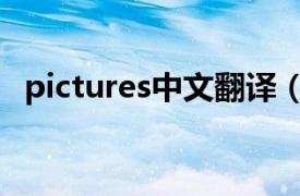 pictures中文翻译（pictures是什么意思）