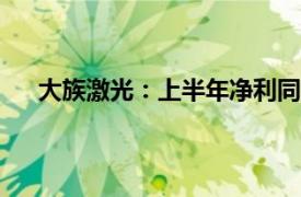 大族激光：上半年净利同比预增181.34%至192.97%