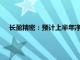 长盈精密：预计上半年净利润3.7亿元至4.5亿元，同比扭亏