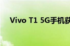 Vivo T1 5G手机获得新的丝滑白色变体