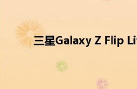 三星Galaxy Z Flip Lite翻盖设备现已成为焦点