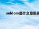 seldom是什么意思英文翻译（seldom是什么意思）