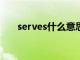 serves什么意思（servant什么意思）