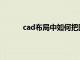 cad布局中如何把图分层（cad布局怎么分图）