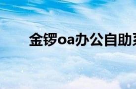 金锣oa办公自助系统官网（金锣oa）