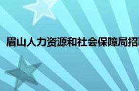 眉山人力资源和社会保障局招聘（眉山人力资源和社会保障局）