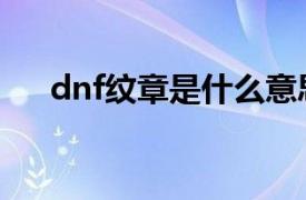 dnf纹章是什么意思（dnf纹章怎么用）