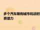 多个汽车限购城市将适时优化小客车调控政策，积极释放汽车消费潜力