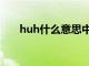 huh什么意思中文（hhu是什么意思）