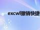 excwl撤销快捷键（excel撤销快捷键）