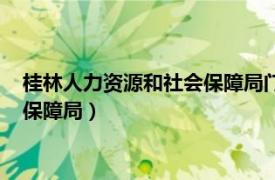 桂林人力资源和社会保障局门户网站（桂林人力社会资源和社会保障局）