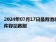 2024年07月17日最新消息：周三（7月17日）COMEX白银最新库存量数据