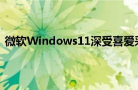 微软Windows11深受喜爱采用速度是Windows10的两倍