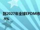 到2027年全球EPDM市场将达到48亿美元复合年增长率为5.9%