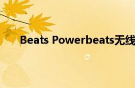 Beats Powerbeats无线耳机在黑暗中会发出绿色光