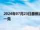 2024年07月23日最新消息：2024年7月23日白银价格多少一克