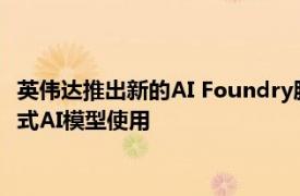 英伟达推出新的AI Foundry服务，可配合Meta Llama 3.1 生成式AI模型使用