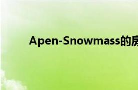 Apen-Snowmass的房地产市场将持续健康发展