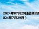 2024年07月29日最新消息：今日影响白银价格重要数据一览（2024年7月29日）