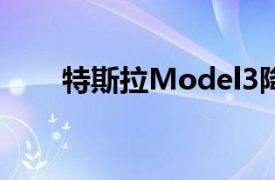 特斯拉Model3降价让电动车更实惠