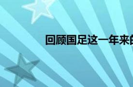 回顾国足这一年来的表现如何描述才合适