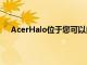 AcerHalo位于您可以自定义的RGB照明照亮的基座上