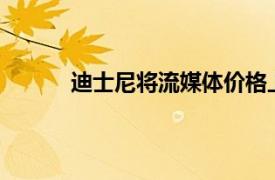 迪士尼将流媒体价格上调至多25%，新增频道