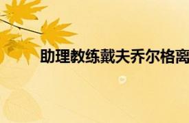 助理教练戴夫乔尔格离开76人数周接受癌症治疗