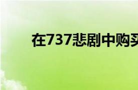 在737悲剧中购买波音股票是否安全