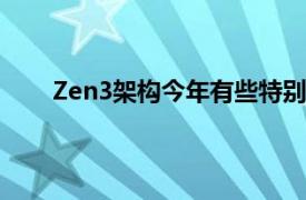 Zen3架构今年有些特别 首先登场的并非EPYC霄龙