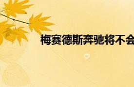 梅赛德斯奔驰将不会采用新的固定价格策略