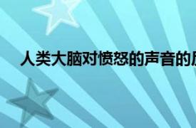 人类大脑对愤怒的声音的反应比正常或快乐的反应更快