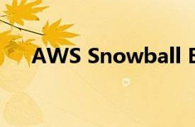 AWS Snowball Edge获得块存储服务