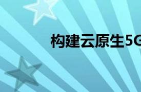 构建云原生5G核心的指南系列