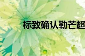 标致确认勒芒超级跑车不会有机翼